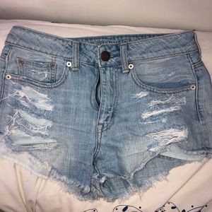 American eagle hi rise festival shorts